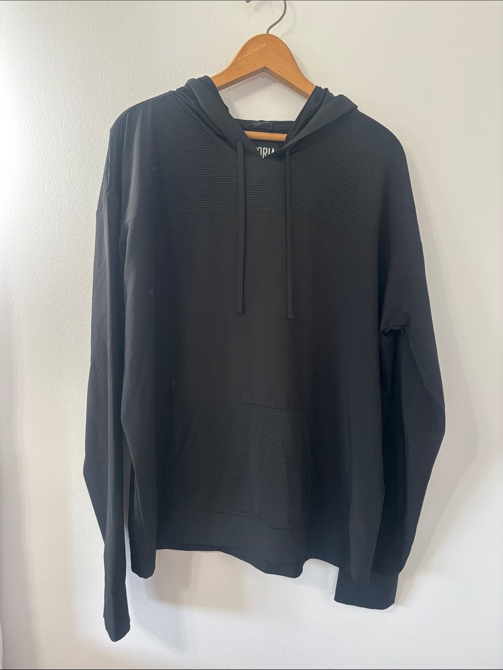Women's Lightweight Black Hooded Pullover Sweatshirt - Victoria's Secret